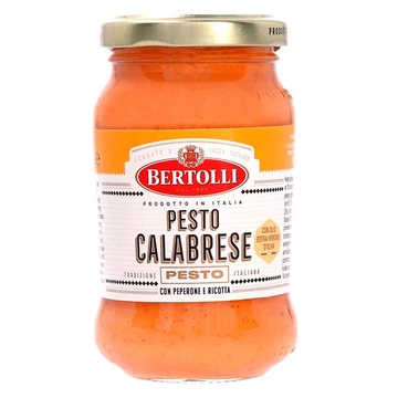 Üveges szósz BERTOLLI Pesto Calabrese 185g Üveges szósz BERTOLLI Pesto Calabrese 185g