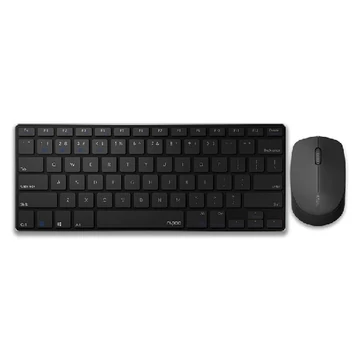 Billentyűzet + egér vezeték nélküli RAPOO 9000M Bluetooth 2,4 Ghz fekete Billentyűzet + egér vezeték nélküli RAPOO 9000M Bluetooth 2,4 Ghz fekete
