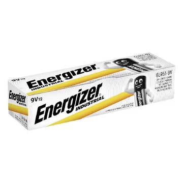 Elem ENERGIZER "AlkalinePowerIndustrial" 9V 12 db-os Elem ENERGIZER "AlkalinePowerIndustrial" 9V 12 db-os
