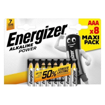 Elem mikro ENERGIZER "AlkalinePower" AAA 8 db-os Elem mikro ENERGIZER "AlkalinePower" AAA 8 db-os