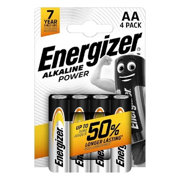 Elem ceruza ENERGIZER "AlkalinePower" AA 4 db-os Elem ceruza ENERGIZER "AlkalinePower" AA 4 db-os