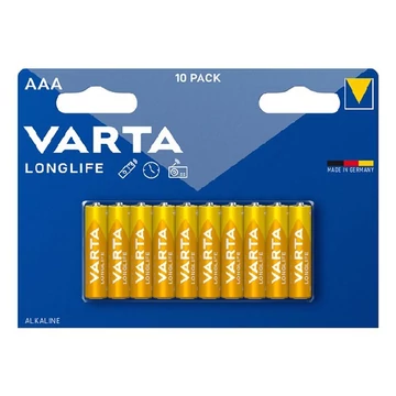 Elem mikro VARTA Longlife AAA 10-es Elem mikro VARTA Longlife AAA 10-es