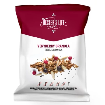 Granola HESTER’S Veryberry ribizlis 60g Granola HESTER’S Veryberry ribizlis 60g