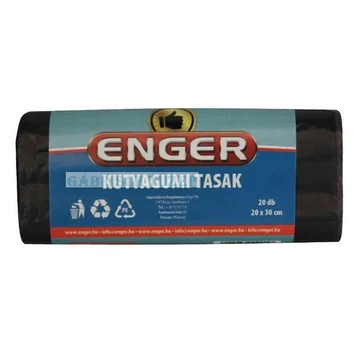 Szemeteszsák ENGER kutyagumihoz fekete 20x30 cm 20 db/tekercs Szemeteszsák ENGER kutyagumihoz fekete 20x30 cm 20 db/tekercs