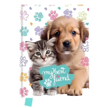 Emlékkönyv JUNIOR My Best Friend szív alakú lakattal Emlékkönyv JUNIOR My Best Friend szív alakú lakattal