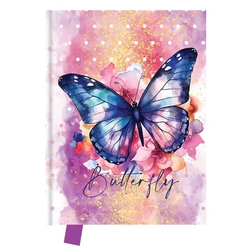 Emlékkönyv JUNIOR Butterfly szív alakú lakattal Emlékkönyv JUNIOR Butterfly szív alakú lakattal