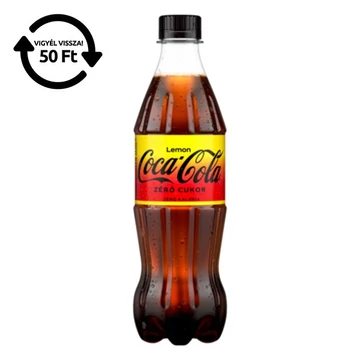 Üdítőital szénsavas COCA-COLA Zero Citrom 0,5L DRS Üdítőital szénsavas COCA-COLA Zero Citrom 0,5L DRS
