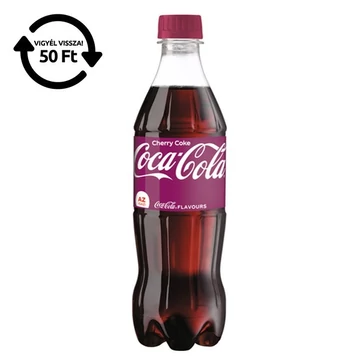 Üdítőital szénsavas COCA-COLA Cherry 0,5L DRS Üdítőital szénsavas COCA-COLA Cherry 0,5L DRS