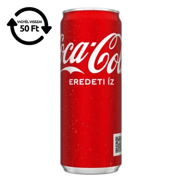 Üdítőital szénsavas COCA-COLA dobozos 0,33L DRS Üdítőital szénsavas COCA-COLA dobozos 0,33L DRS