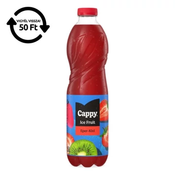 Üdítőital szénsavmentes CAPPY Ice Fruit Eper-Kiwi 1,5L DRS Üdítőital szénsavmentes CAPPY Ice Fruit Eper-Kiwi 1,5L DRS