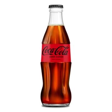 Üdítőital szénsavas COCA-COLA Zero üveges 0,25L DRS Üdítőital szénsavas COCA-COLA Zero üveges 0,25L DRS