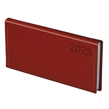 Zsebnaptár TOPTIMER Traditional T030 fekvő fehér lapos bordó 2025. Zsebnaptár TOPTIMER Traditional T030 fekvő fehér lapos bordó 2025.