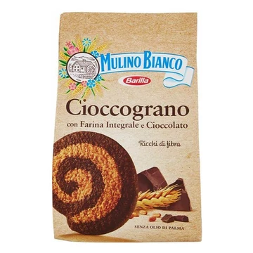 Keksz MULINO BIANCO cioccograno teljes kiörlésű kakaós 330g Keksz MULINO BIANCO cioccograno teljes kiörlésű kakaós 330g