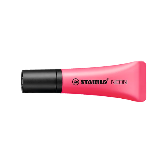 Szövegkiemelő STABILO neon rózsa