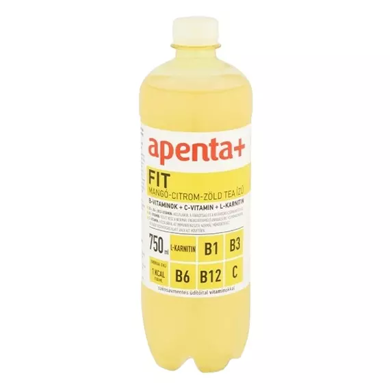 Ásványvíz szénsavmentes APENTA+ Fit mangó-citrom ízű 0,75L